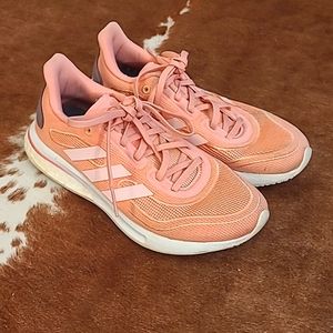 Adidas Primegreen Coral Pink Athletic Sneakers Size 6